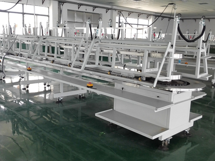 双面翻转线束生产流水线